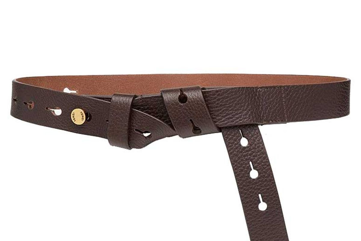 fendi belt brown leather belt