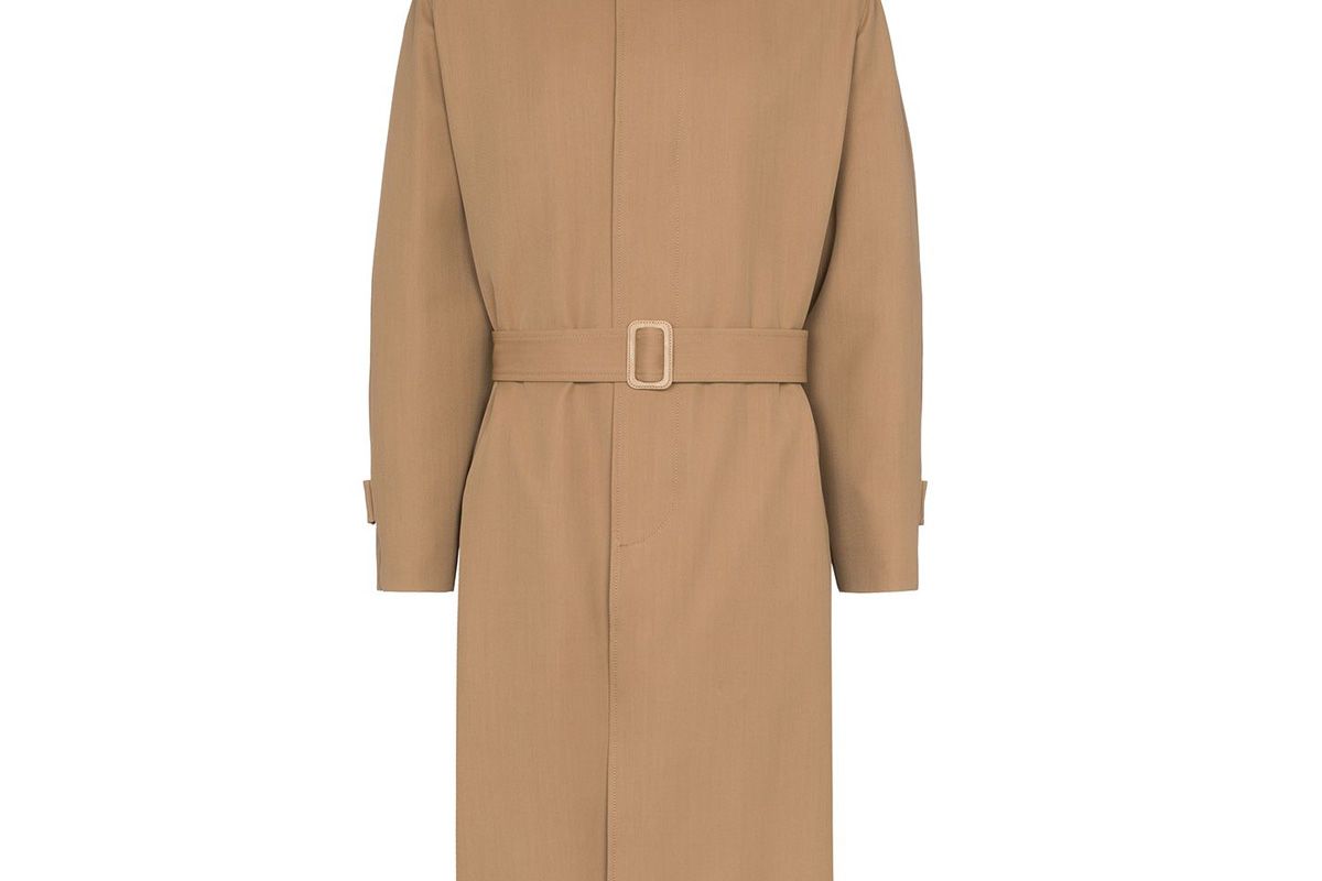 fendi belted trench coat