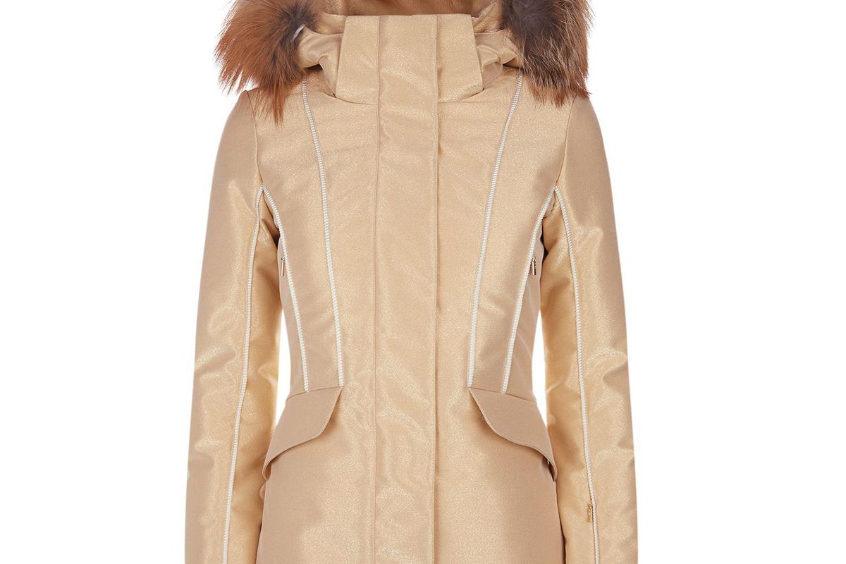 fendi fur trimmed ski jacket