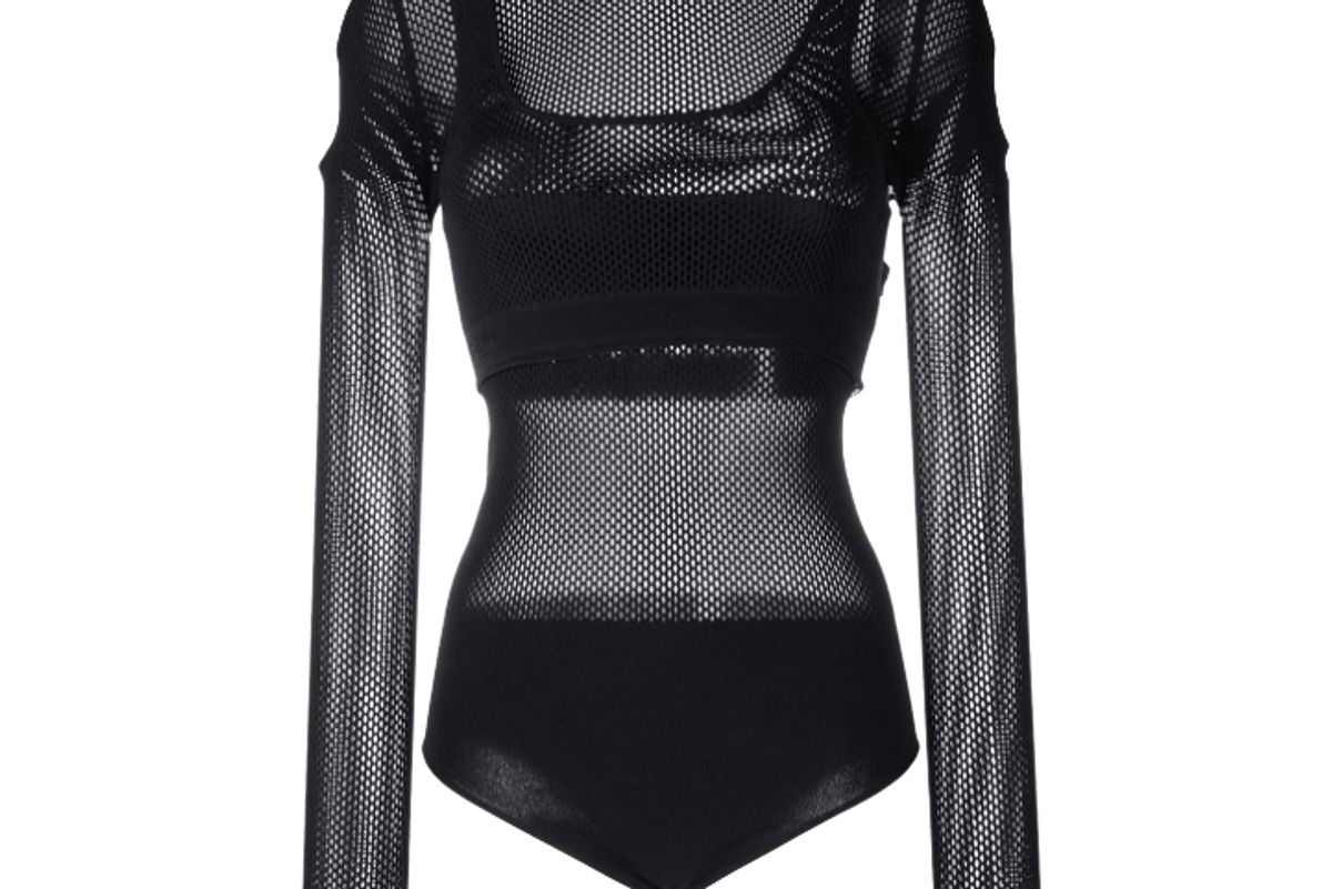 fendi layered mesh bodysuit