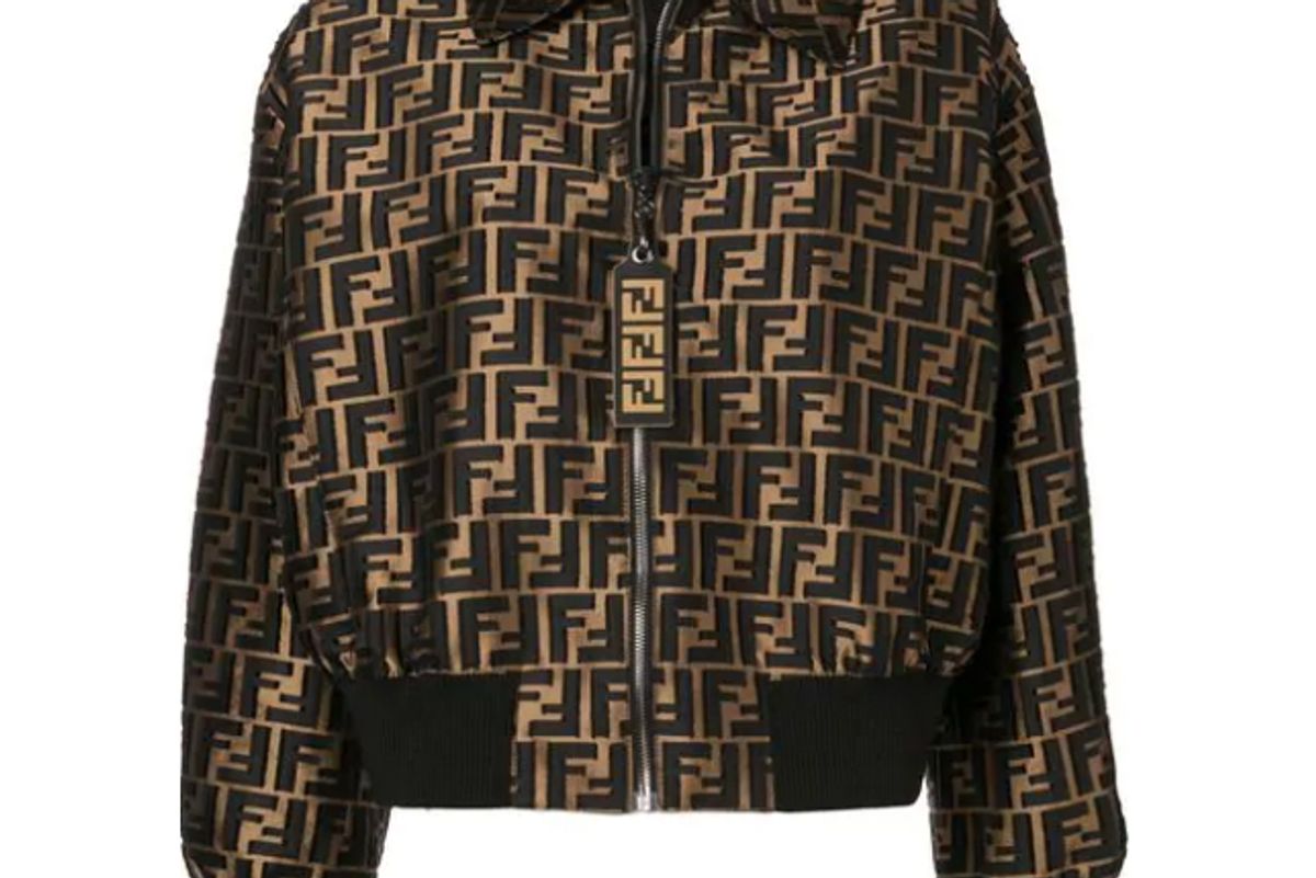 fendi monogram bomber jacket