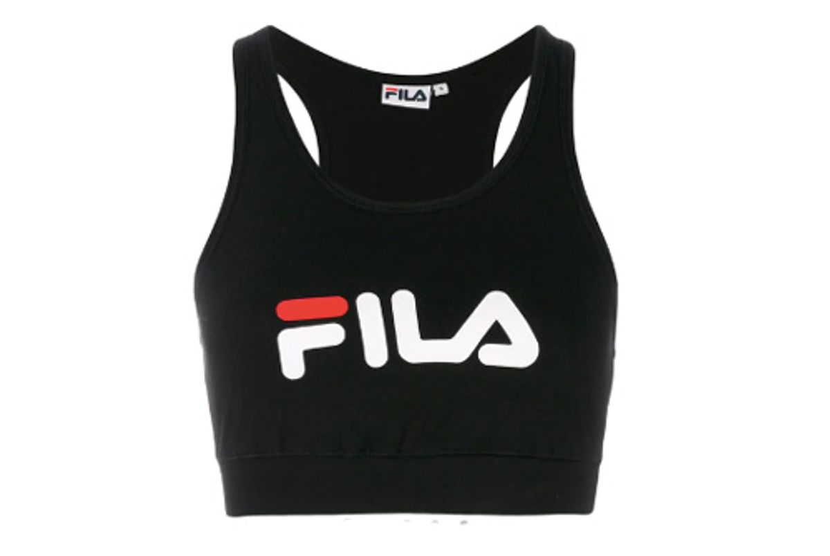 fila logo sports bra