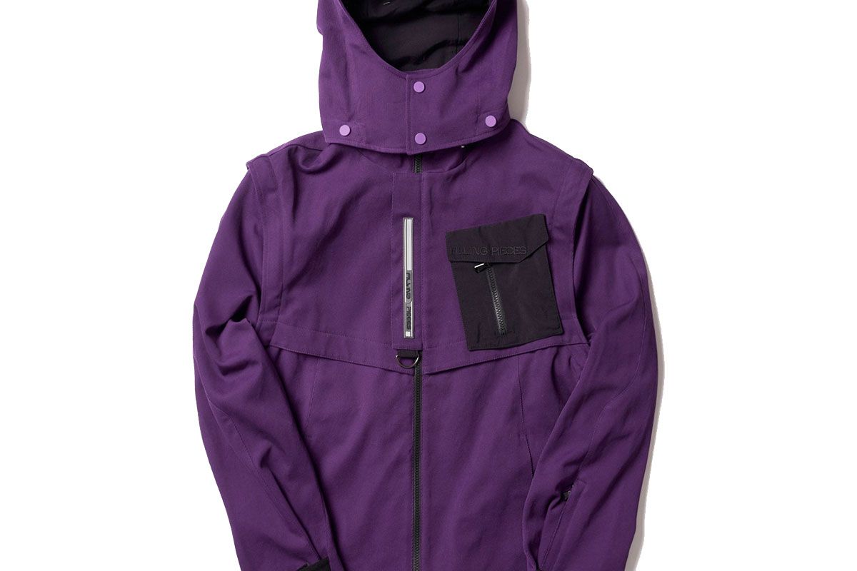 filling pieces tech jacket purple