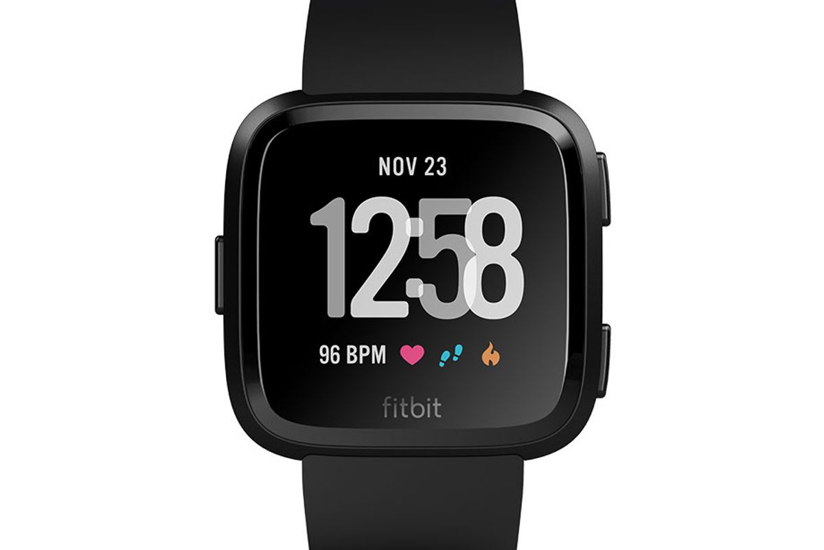 fitbit versa black aluminum