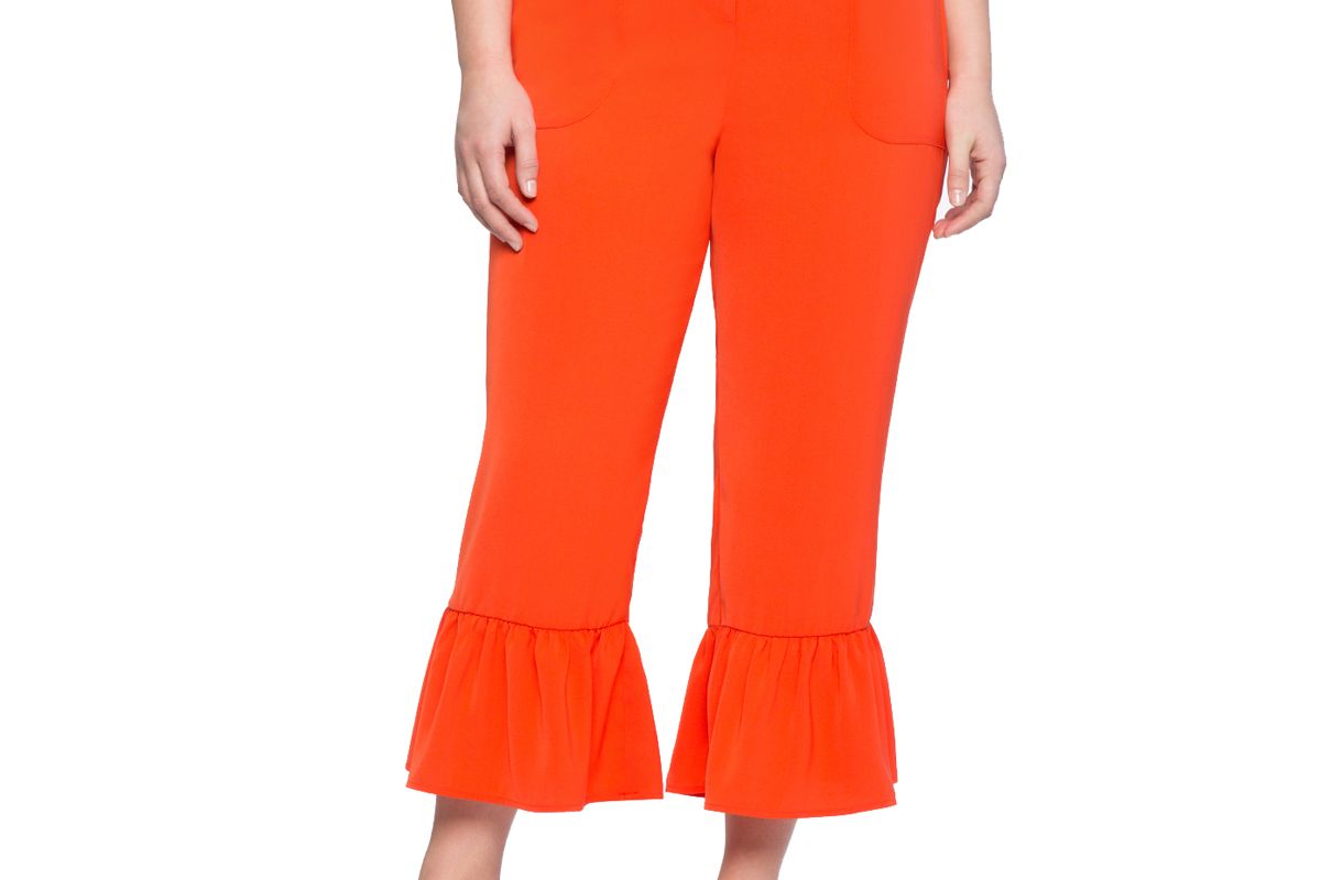 Ruffle Cropped Pant