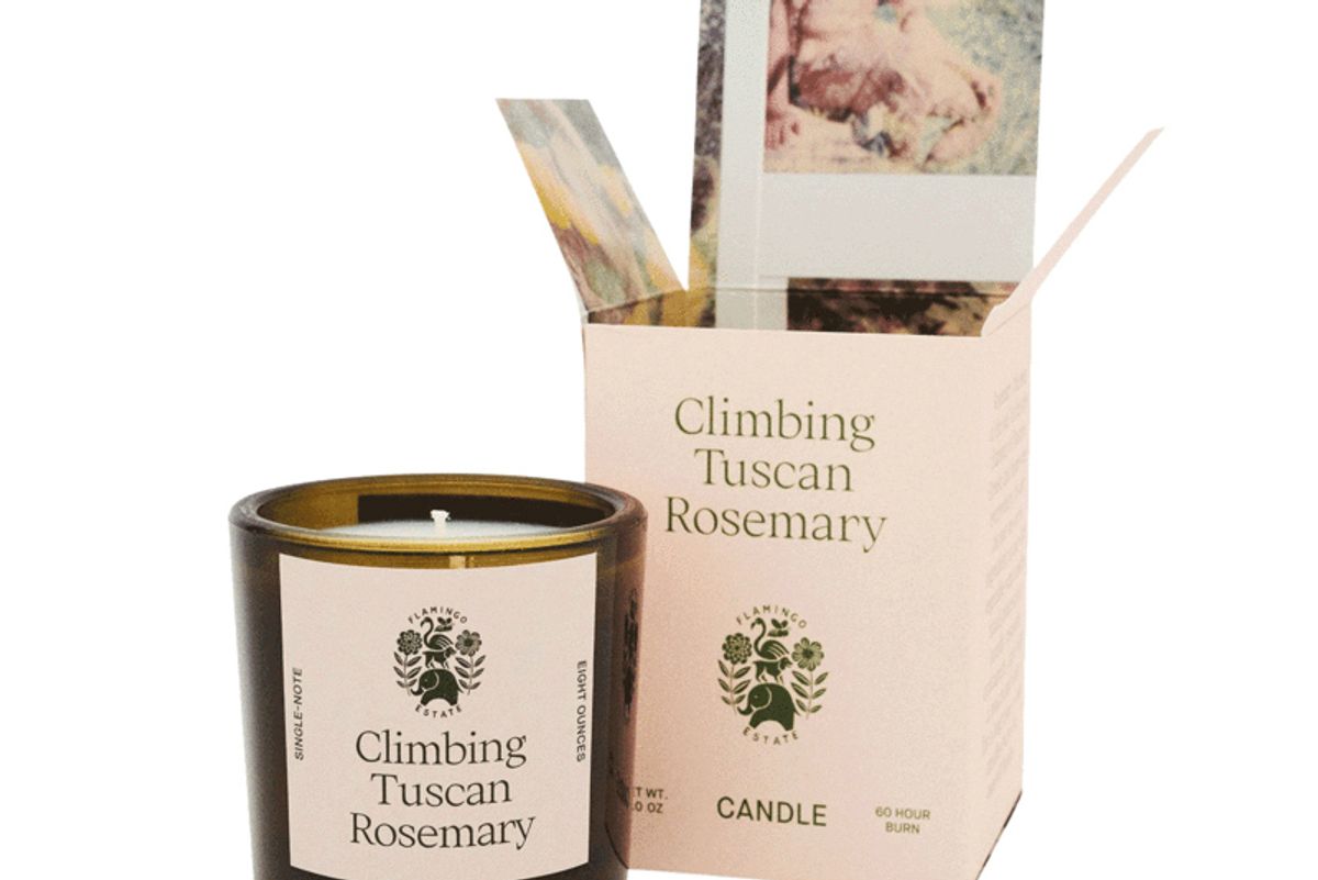 flamingo estate climbing tuscan rosemary candle