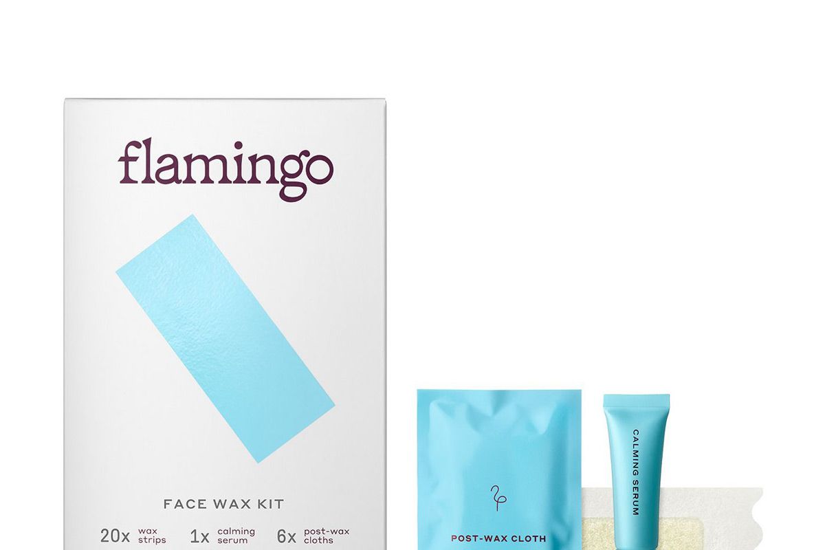 flamingo face wax kit