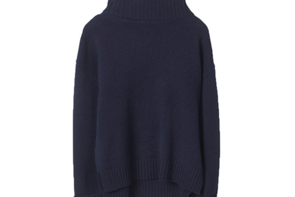 flippa k chunky roller neck sweater f18 navy