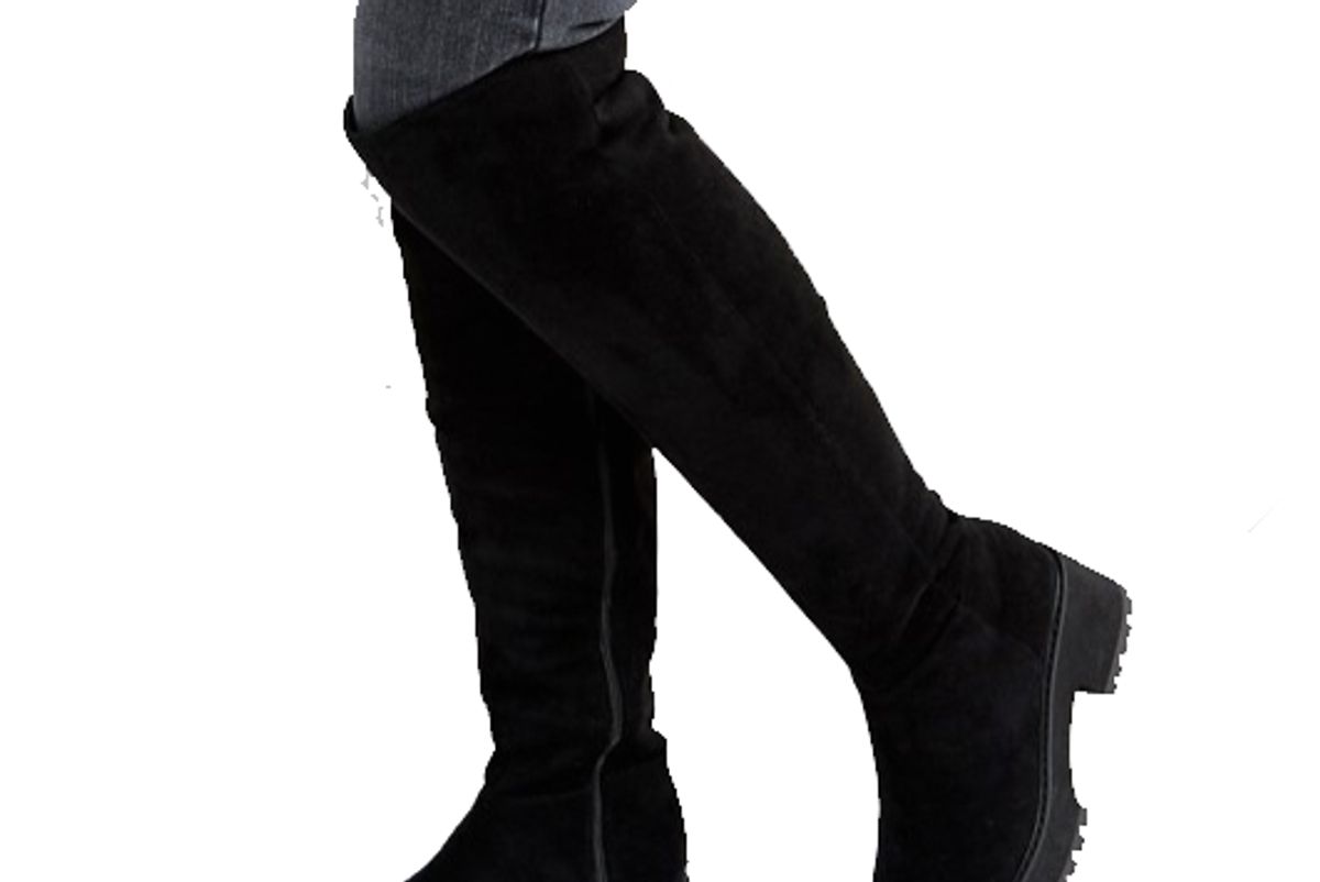 Kitsch Wide Fit Chunky Over The Knee Boots