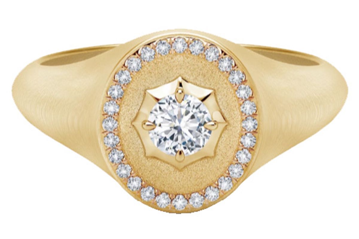 forevermark alchemy collection by jade trau signet ring