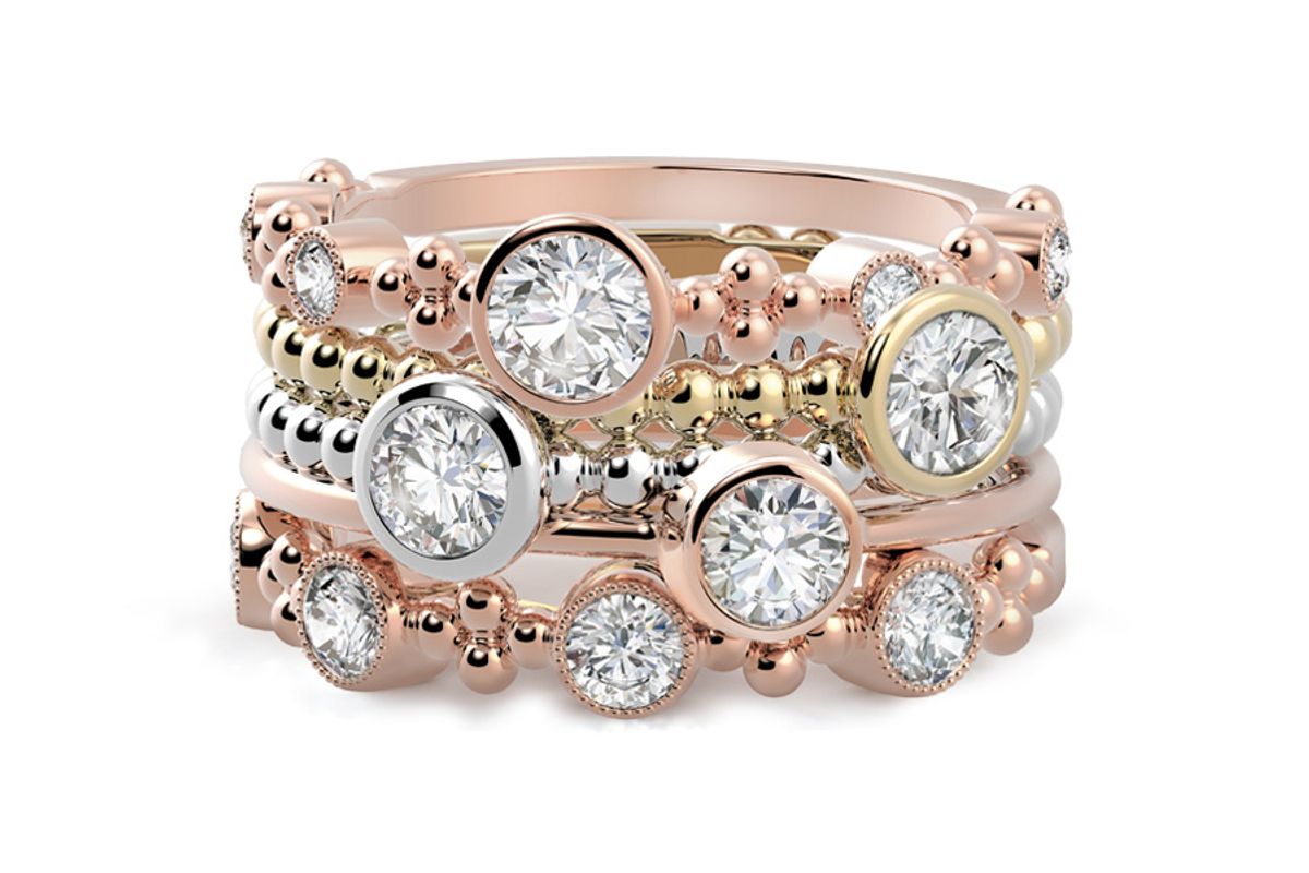forevermark diamond stackable rings