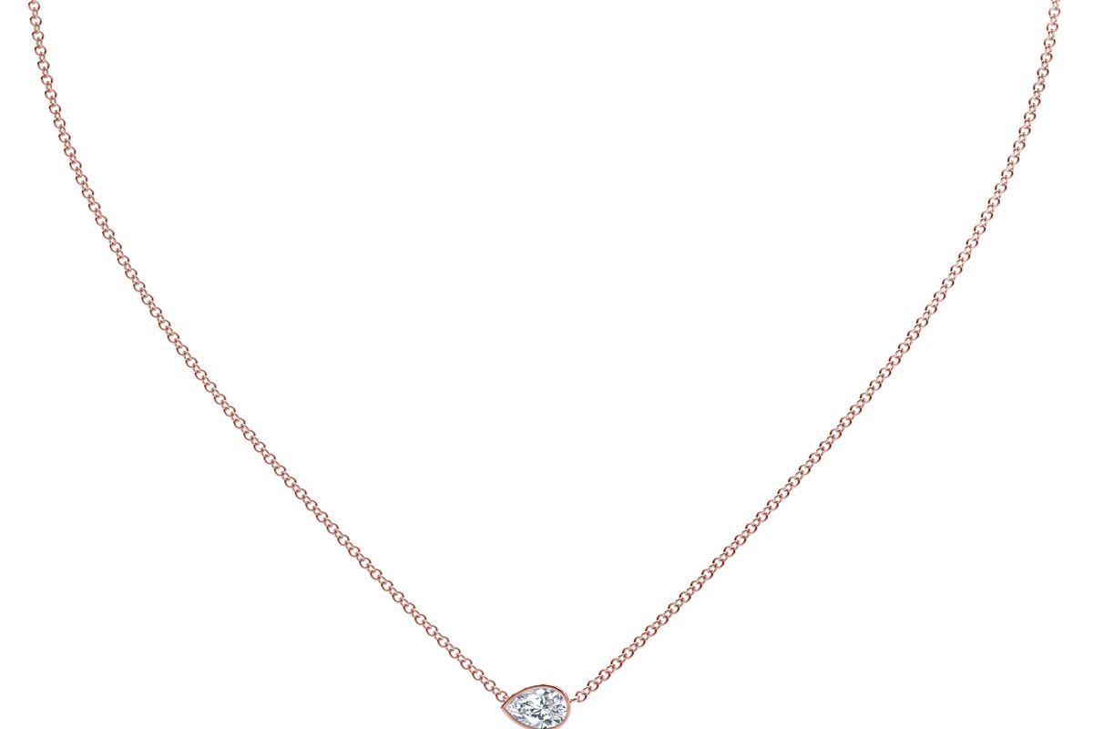 forevermark the tribute collection pear diamond necklace