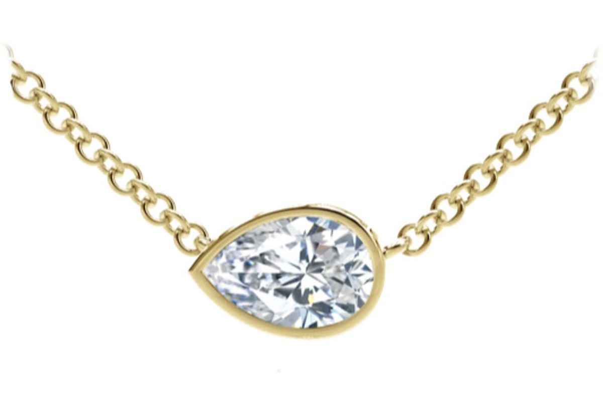 forevermark tribute collection pear diamond necklace