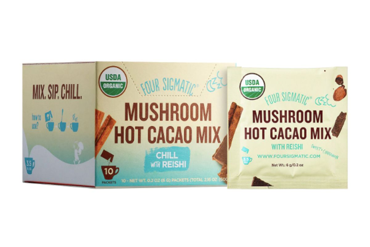 four sigmatic mushroom hot cacao mix with reishi