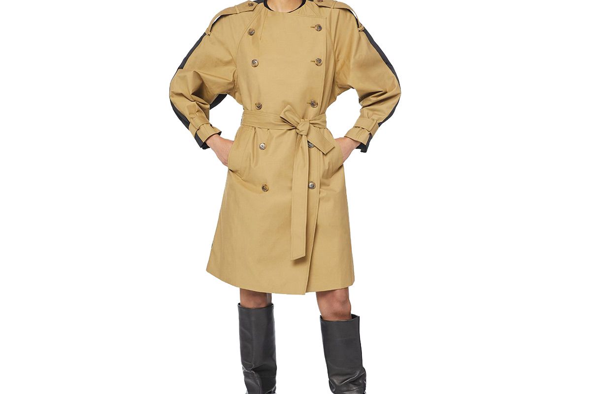 frame colorblocked trench