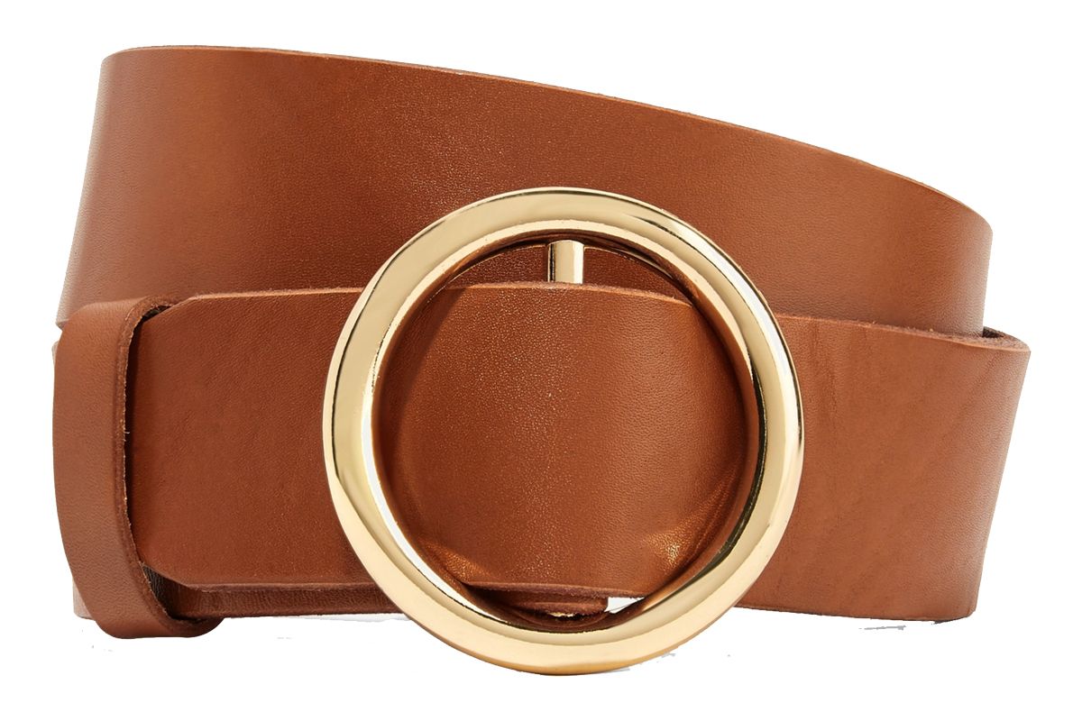 frame le circle leather belt