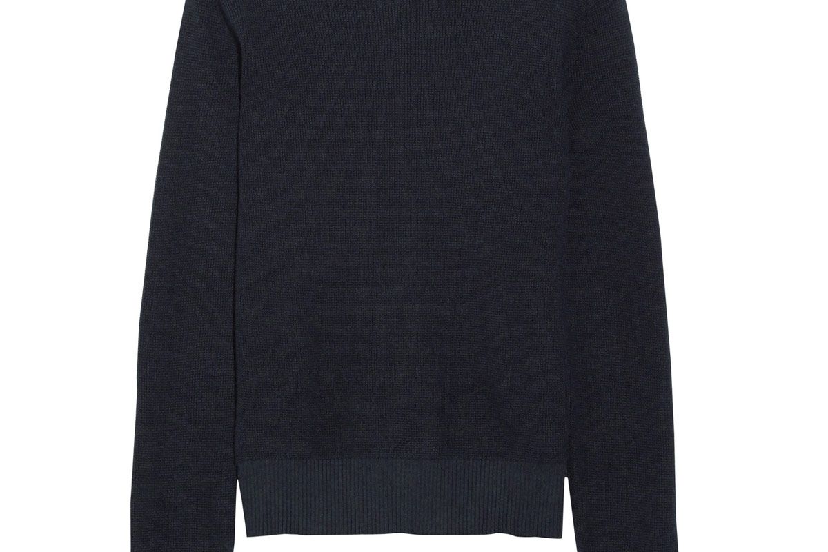 Waffle-Knit Cotton and Cashmere-Blend Sweater