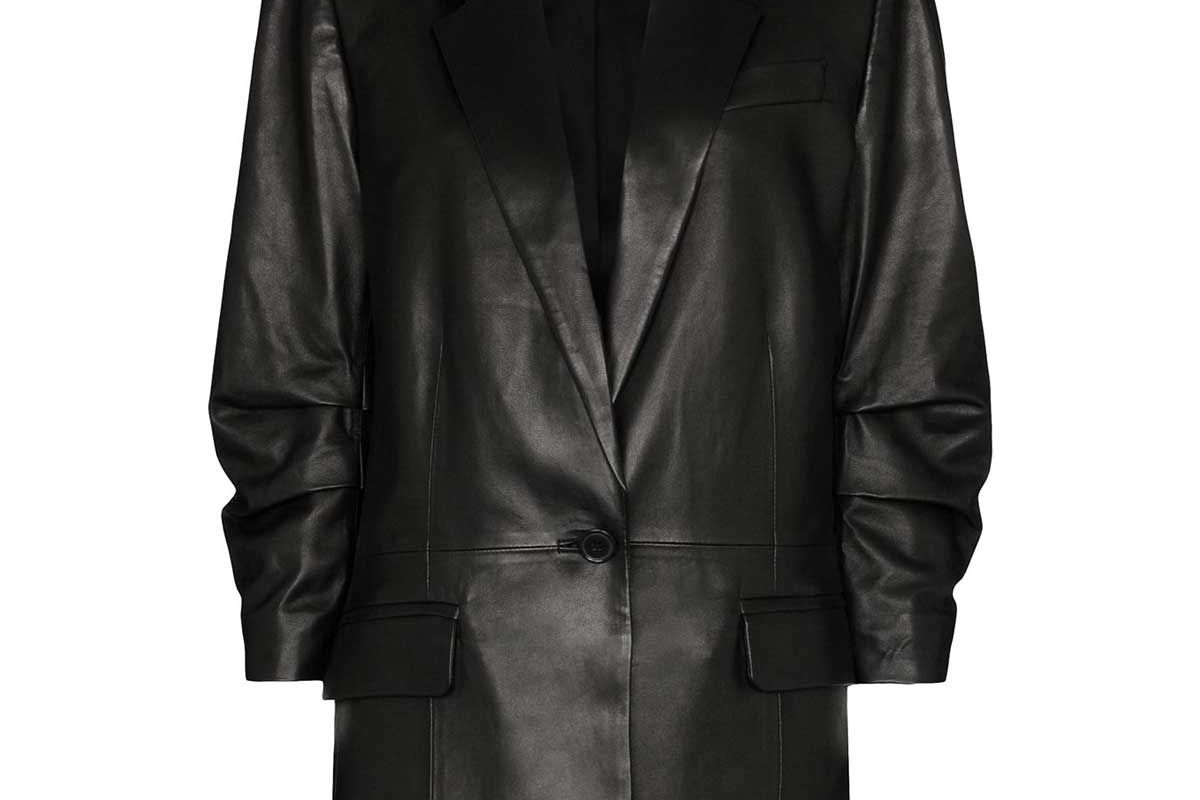 frame x imaan darted single breasted blazer