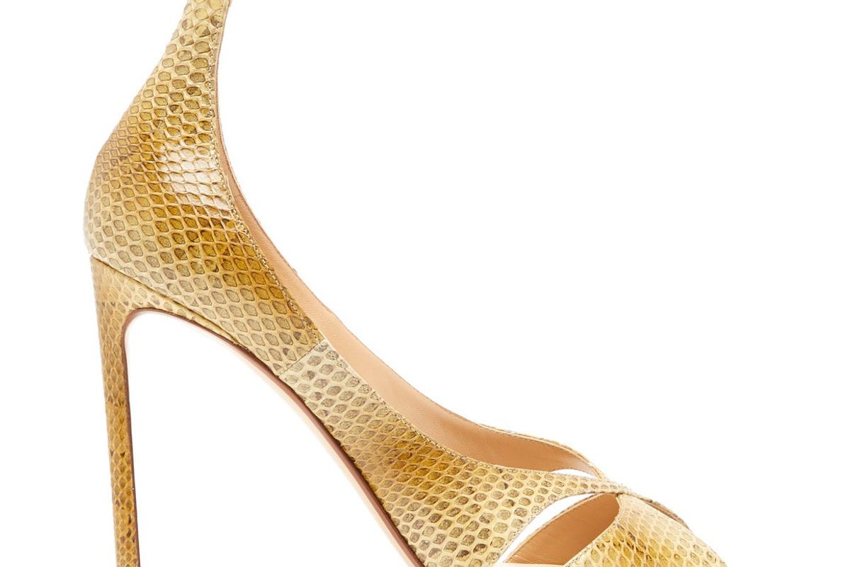 francesco russo snakeskin stiletto sandals