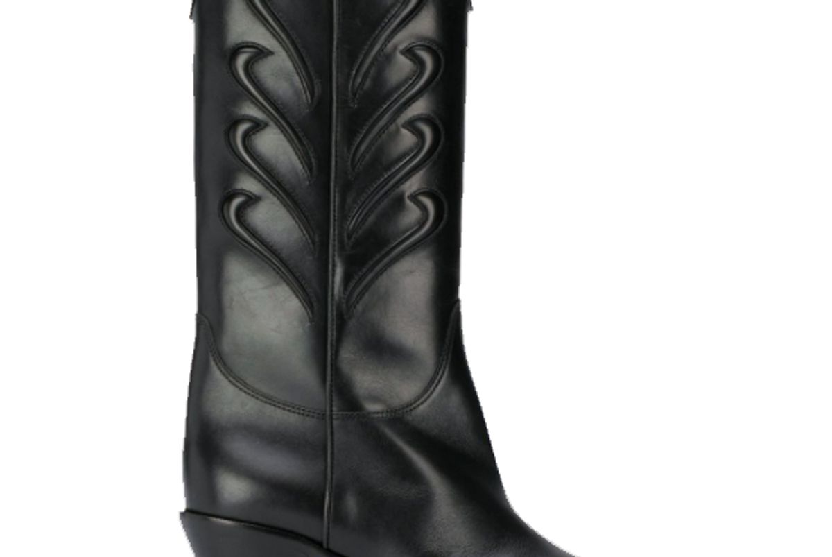 francesco russo western block heel boots