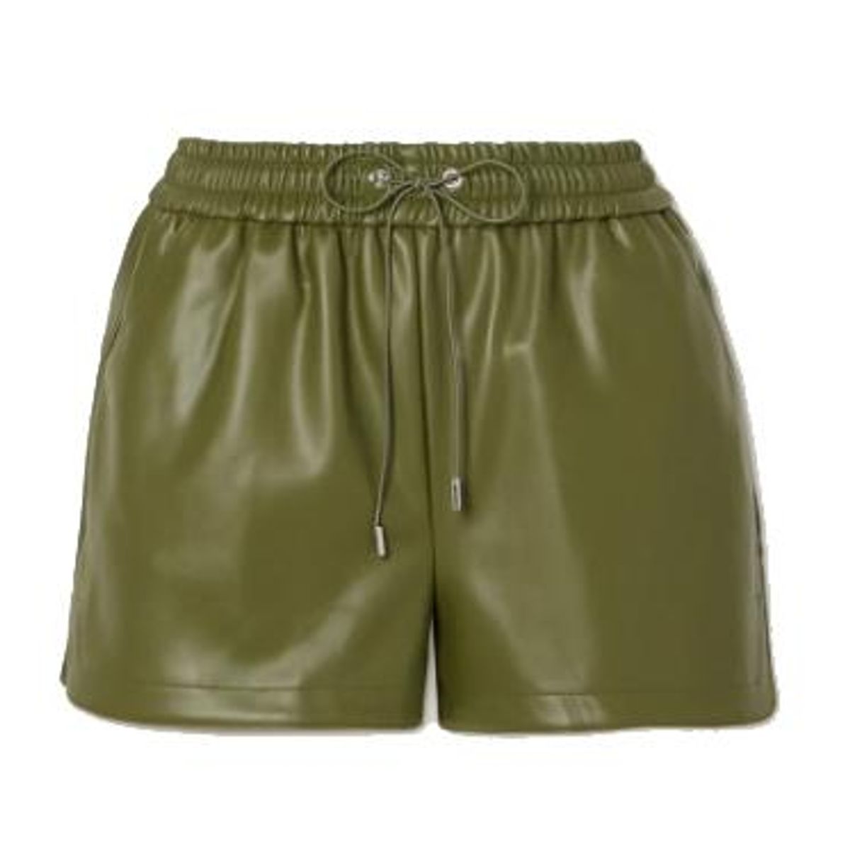 frankie shop agata faux leather shorts