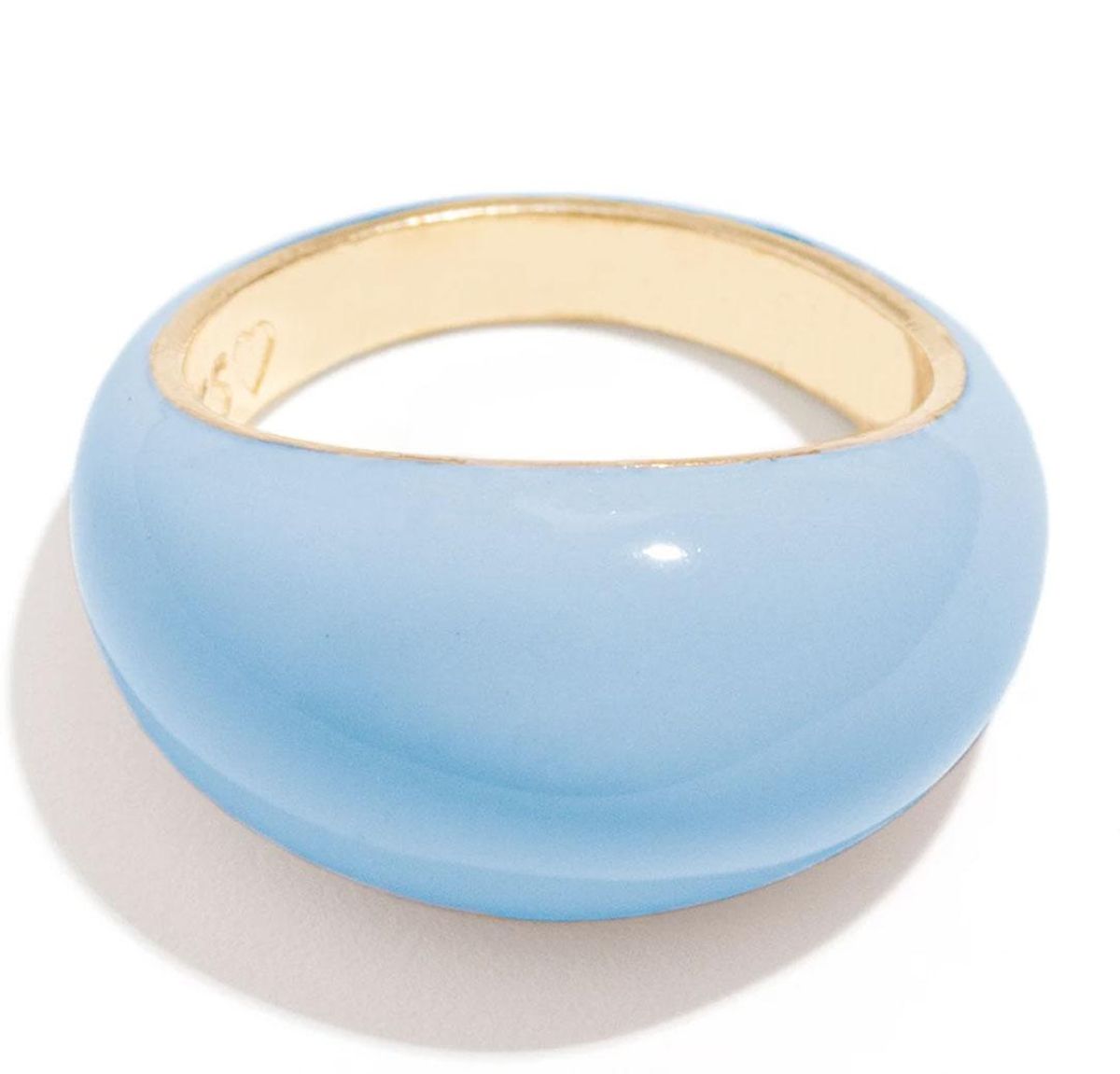 frasier sterling candy enamel ring in powder blue