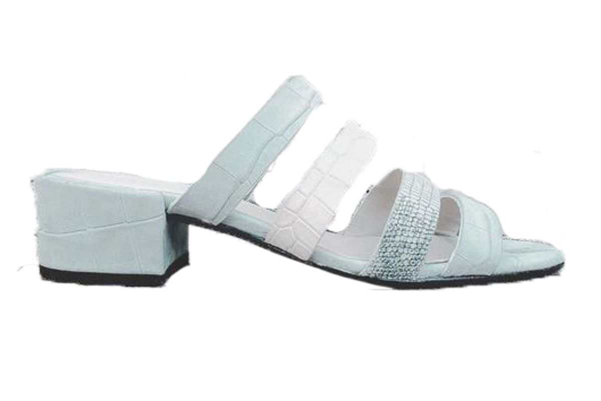 fredo salvador irene multi strap mid heel sandal