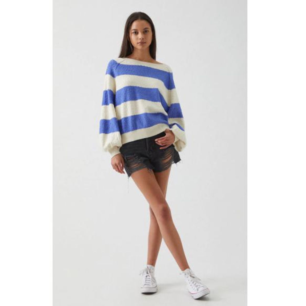 free people found my friend striped sweater
