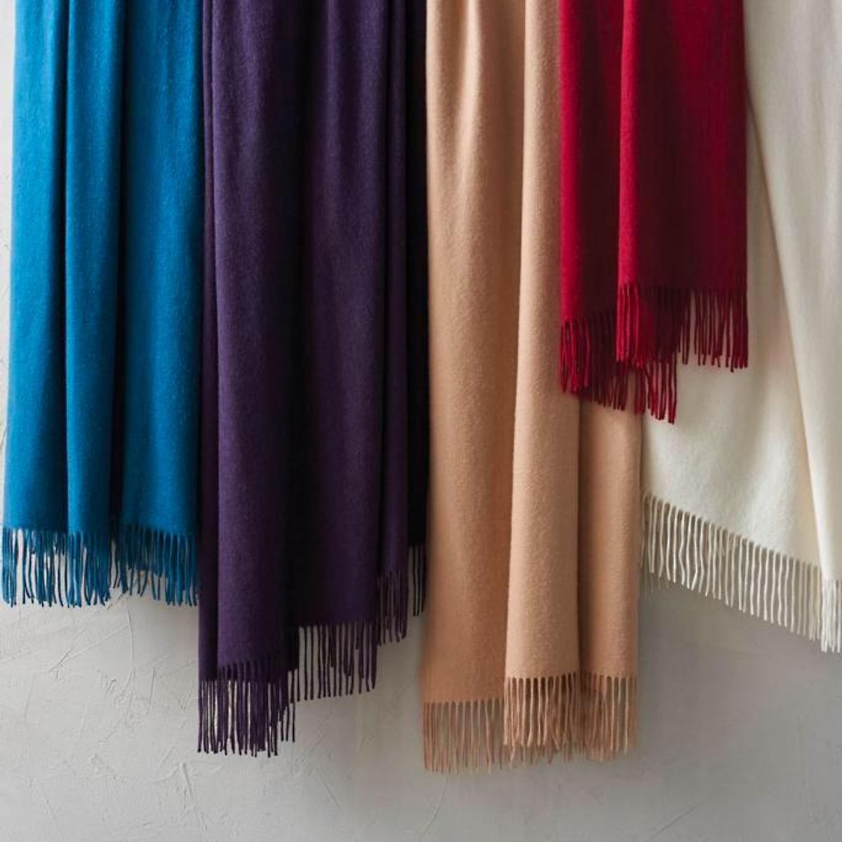 frontgate cashmere fringe throw