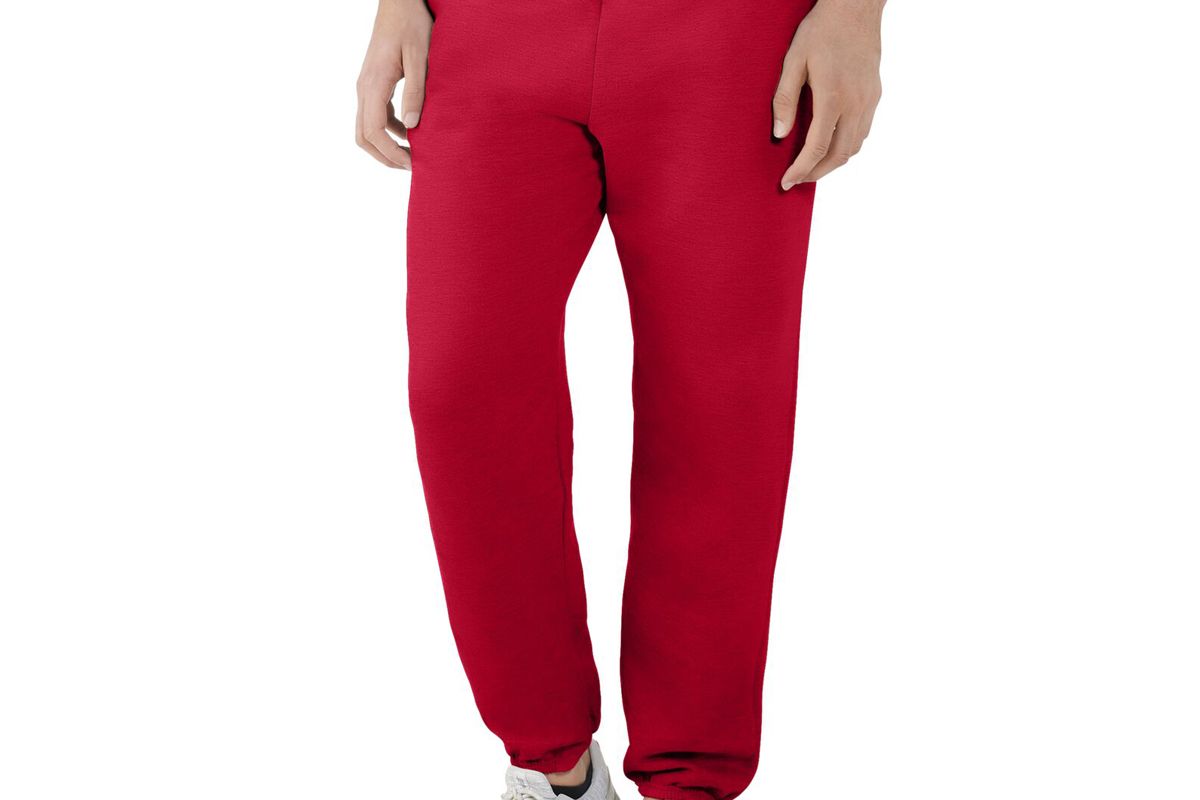 fruit of the loom eversoft mens fleece elastic bottom sweatpants