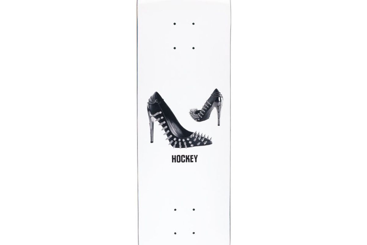 fucking awesome spiked heel skate deck