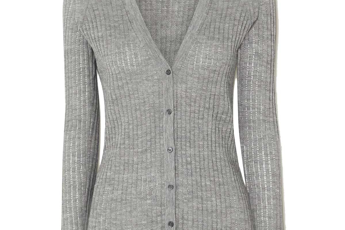 gabriela hearst emma pointelle knit cashmere and silk blend cardigan