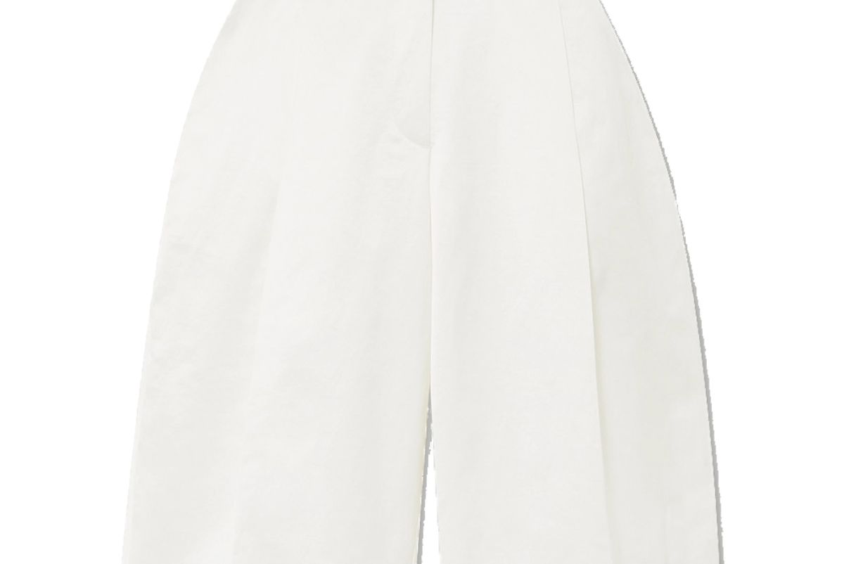 gague81 louis pleated cotton blend shorts
