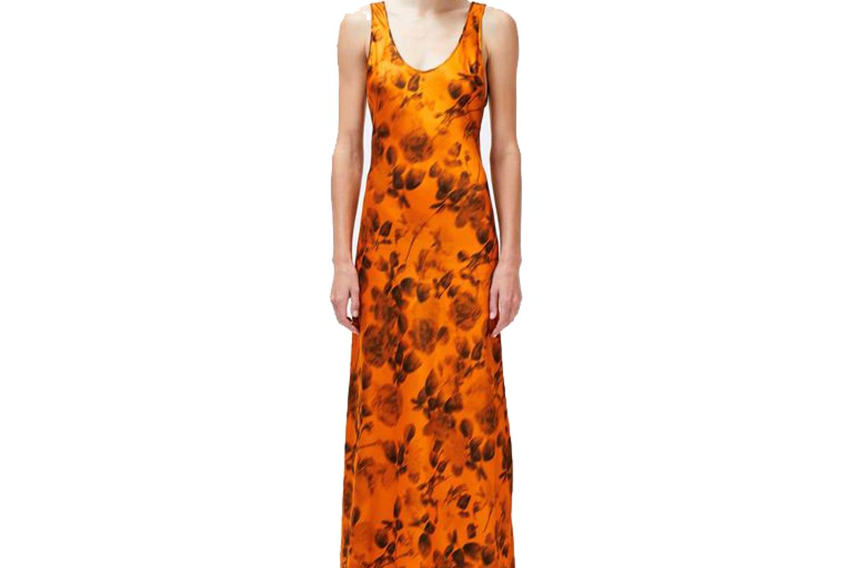 galvan burnt floral valletta dress