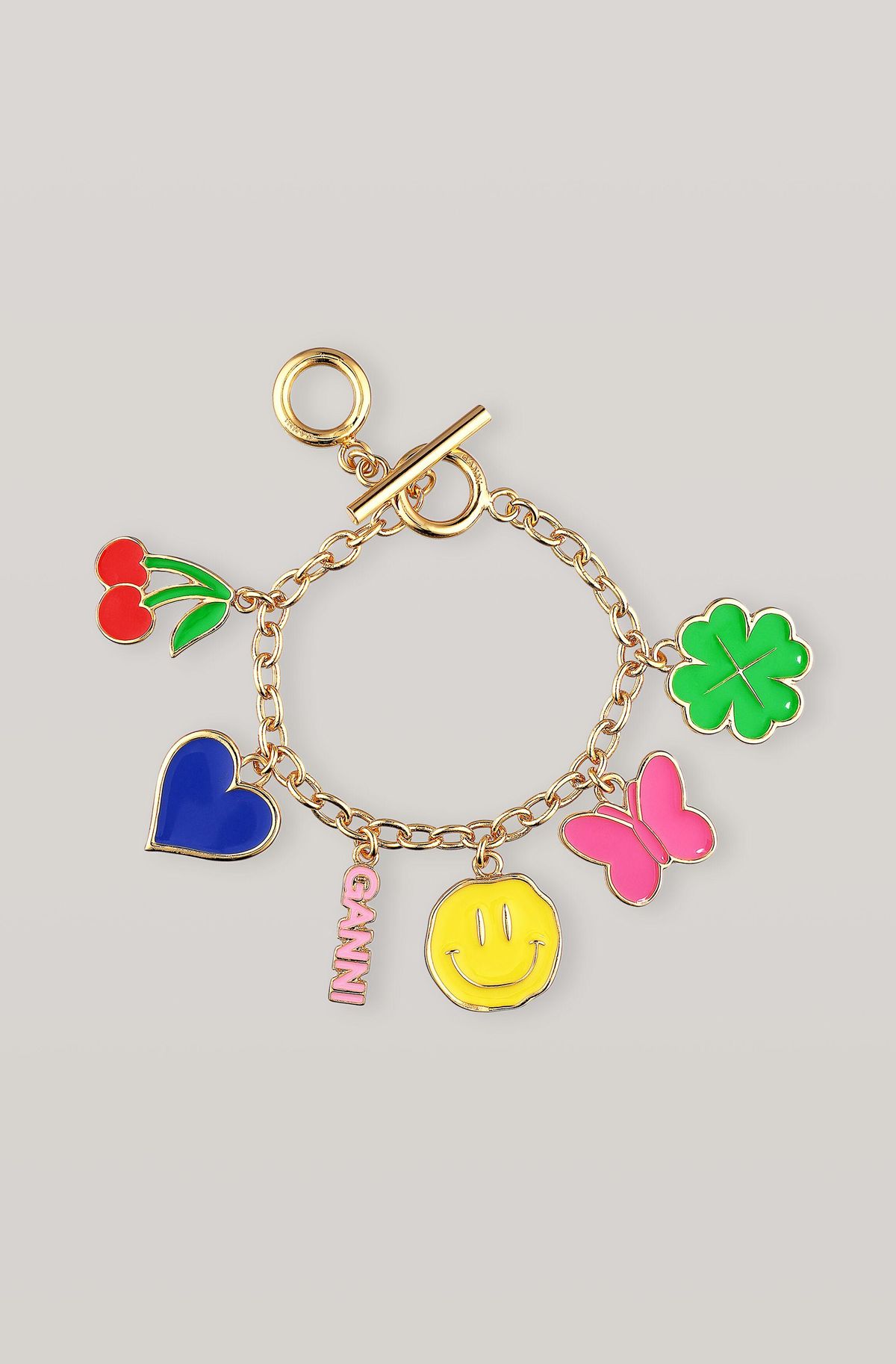 ganni charms bracelet