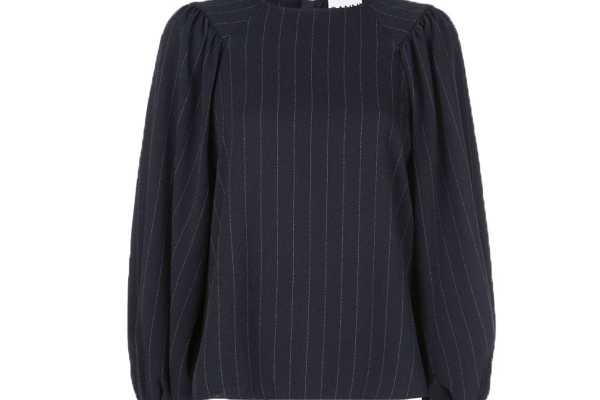 ganni pinstripe shirt