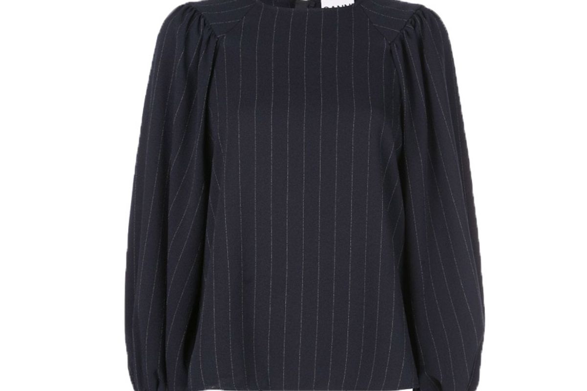 ganni pinstripe shirt