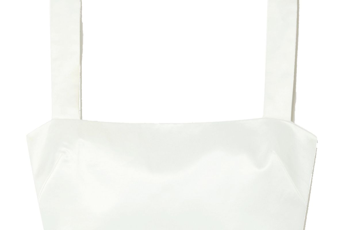gauge 81 aurora cropped cotton blend top
