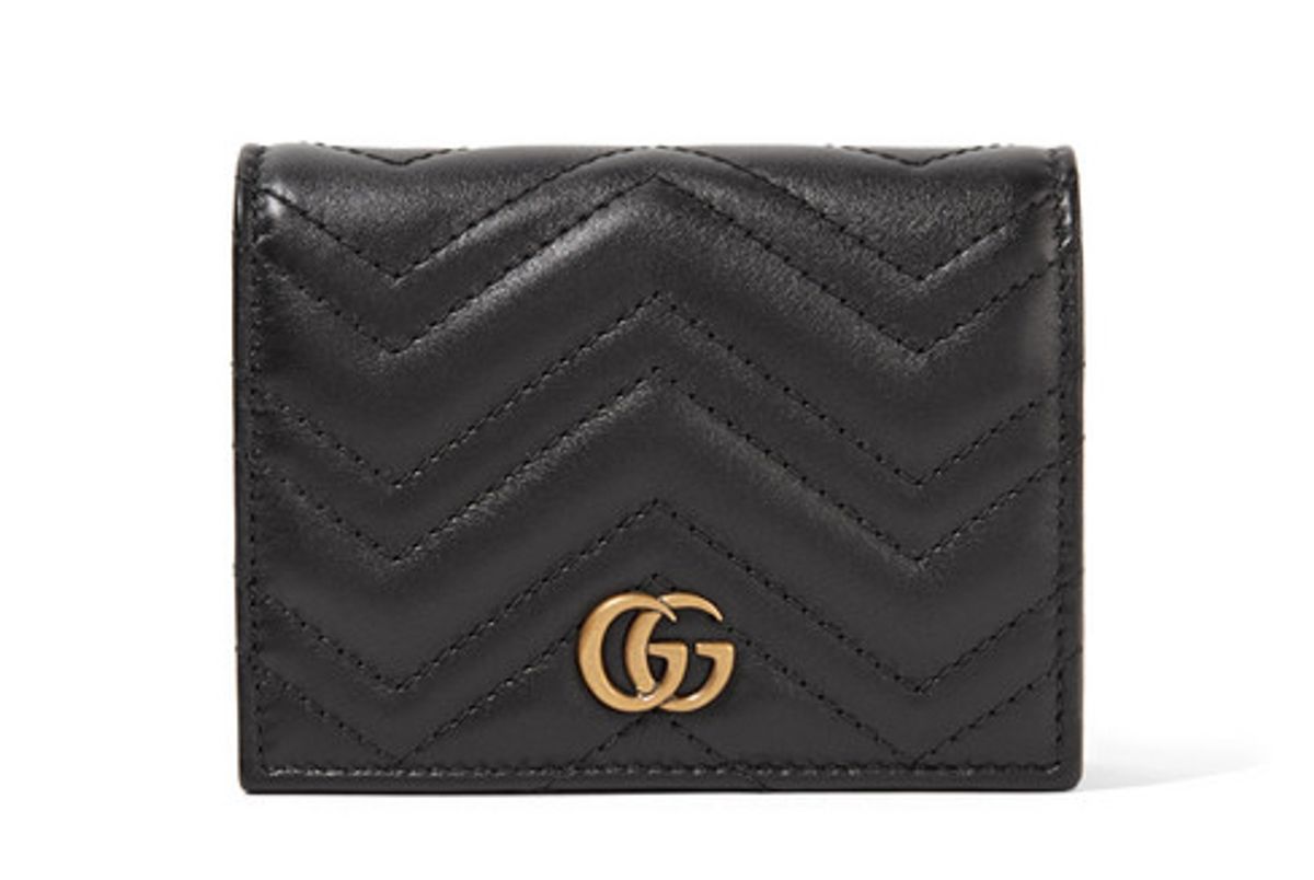 gg marmont small quilted leather wallet