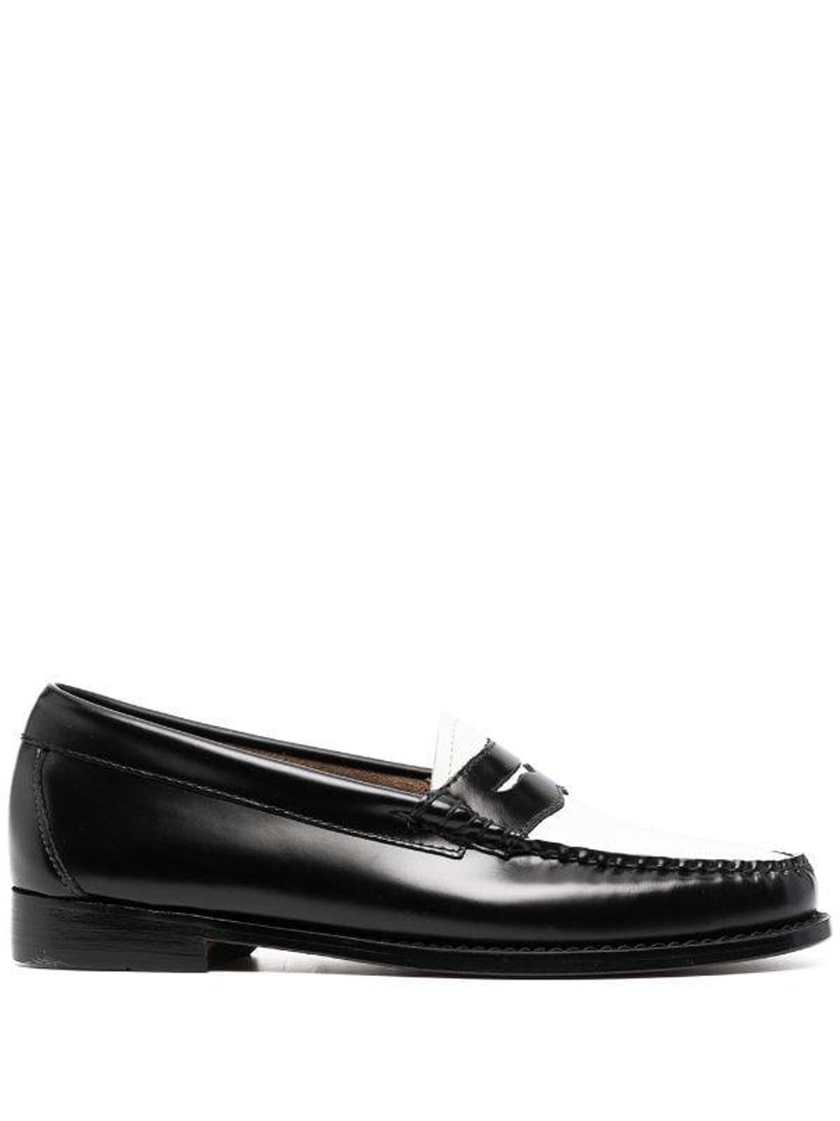 gh bass and co colour block penny loafers