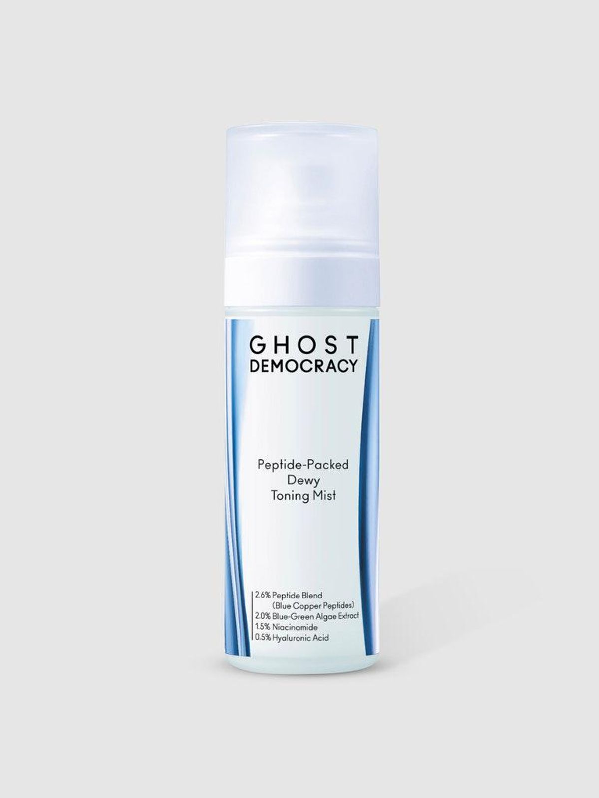 ghost democracy peptide packed dewy toning mist