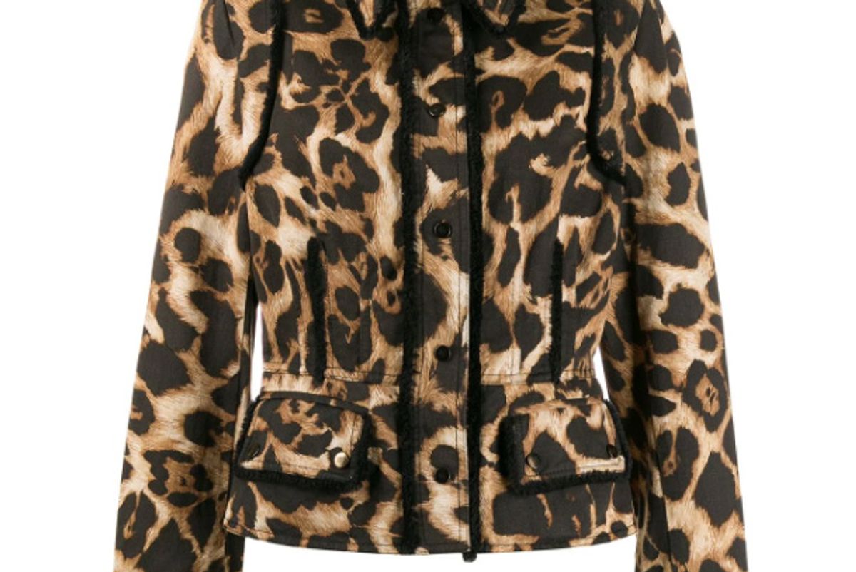 gianfranco ferre pre-owned 1990s leopard print jacket