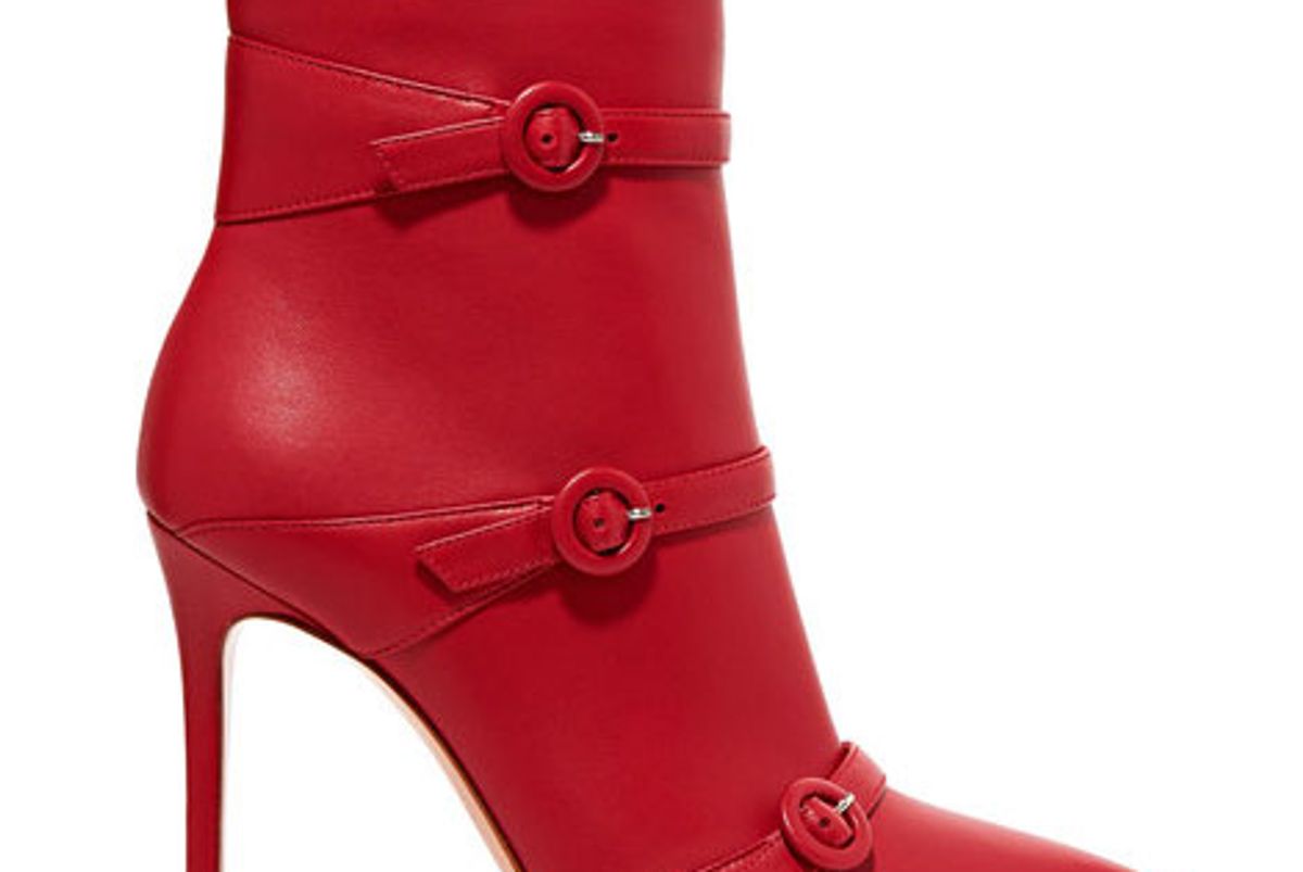 Robin buckled leather ankle boots