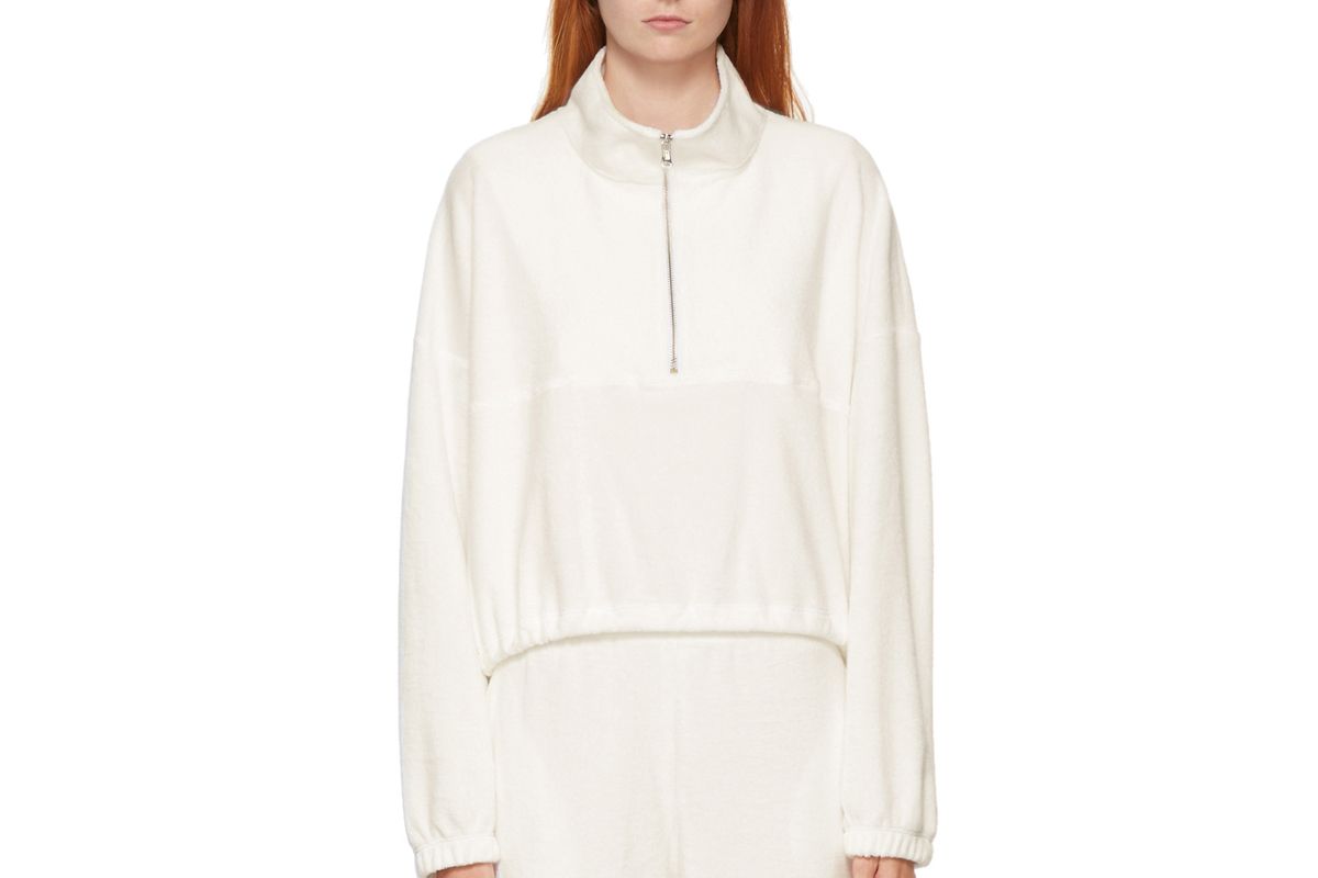 gil rodriguez terry diana half zip sweatshirt