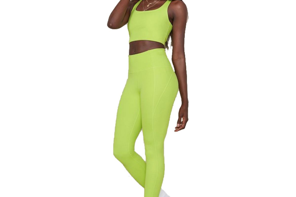 girlfriend collective lime compressive high rise legging