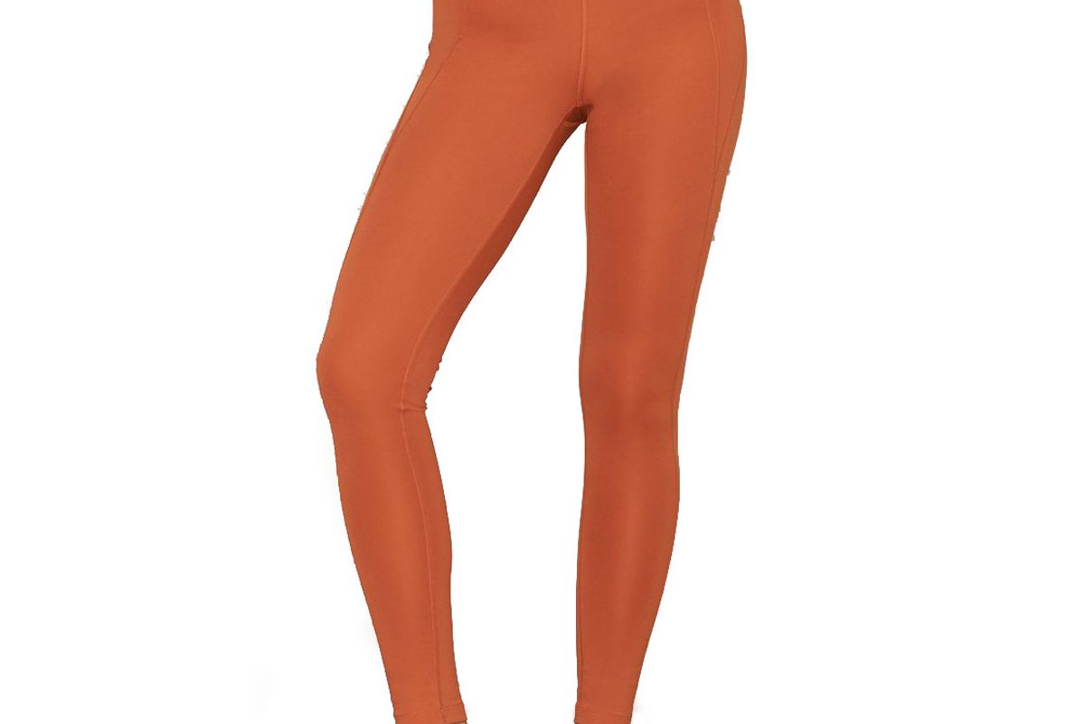girlfriend collective toasted apricot compressive high rise leggings