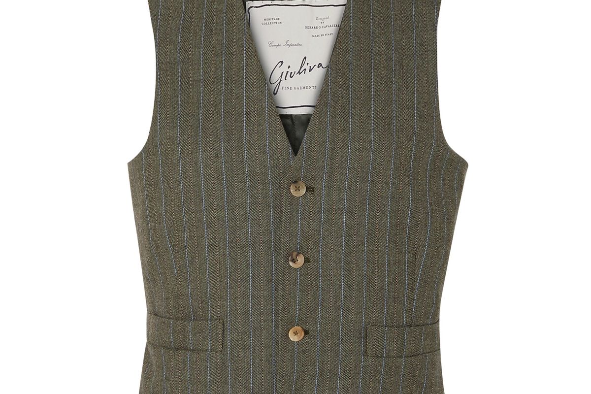 giuliva heritage collection andrea pinstriped wool vest