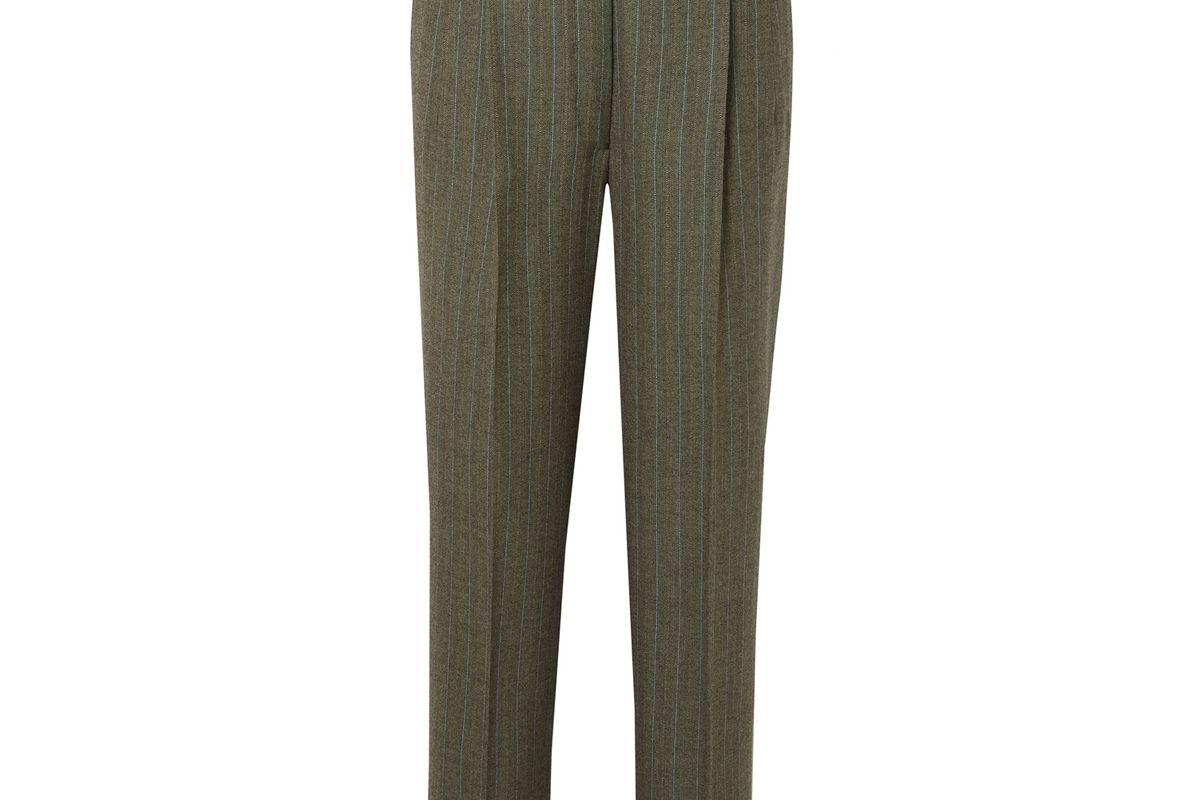 giuliva heritage collection cornelia pinstriped wool tapered pants