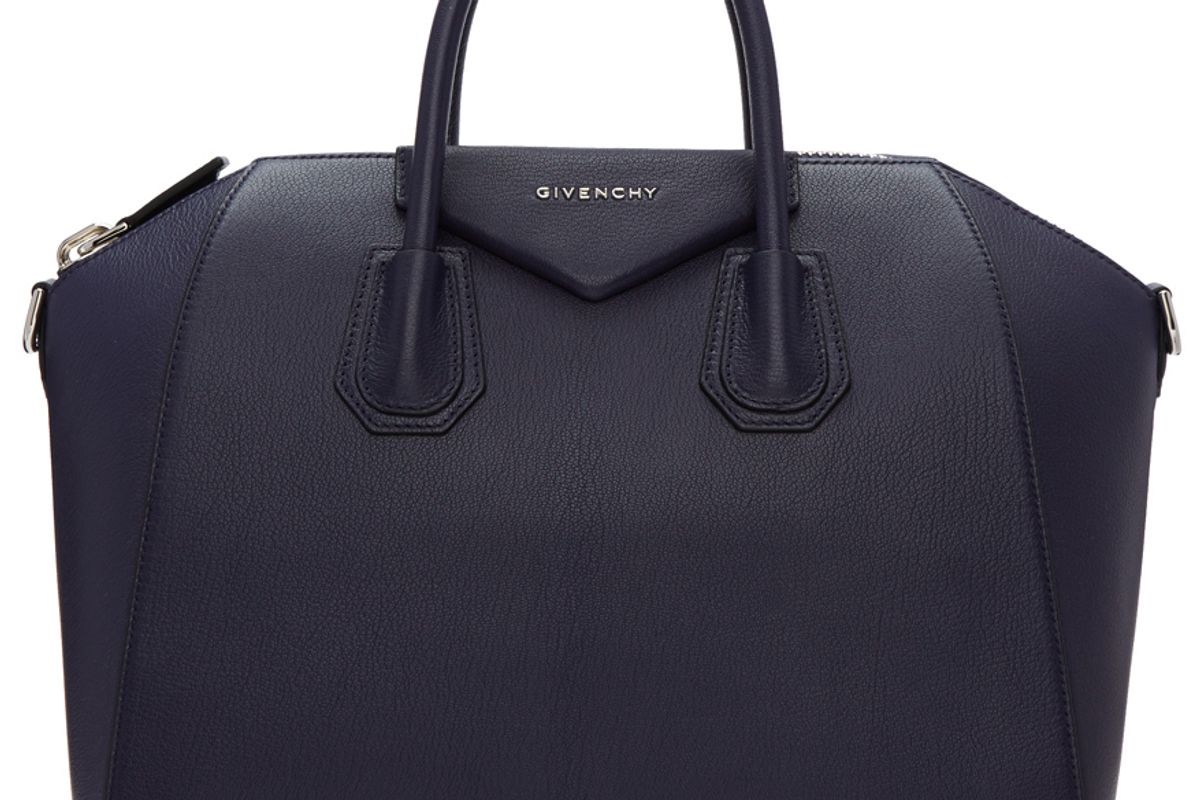 Navy Medium Antigona Bag