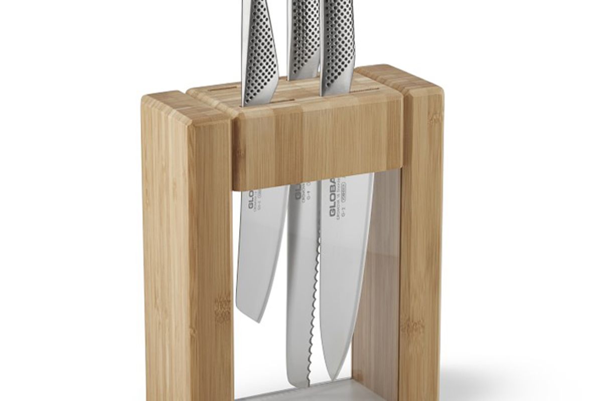 global classic 5 piece teikoku knife acrylic block set